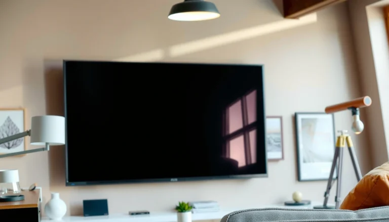 A Vizio TV displaying a smart interface, illustrating its smart TV capabilities.