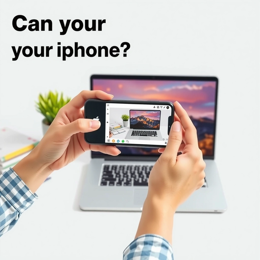 Laptop Support - can you project your iphone to your laptop
