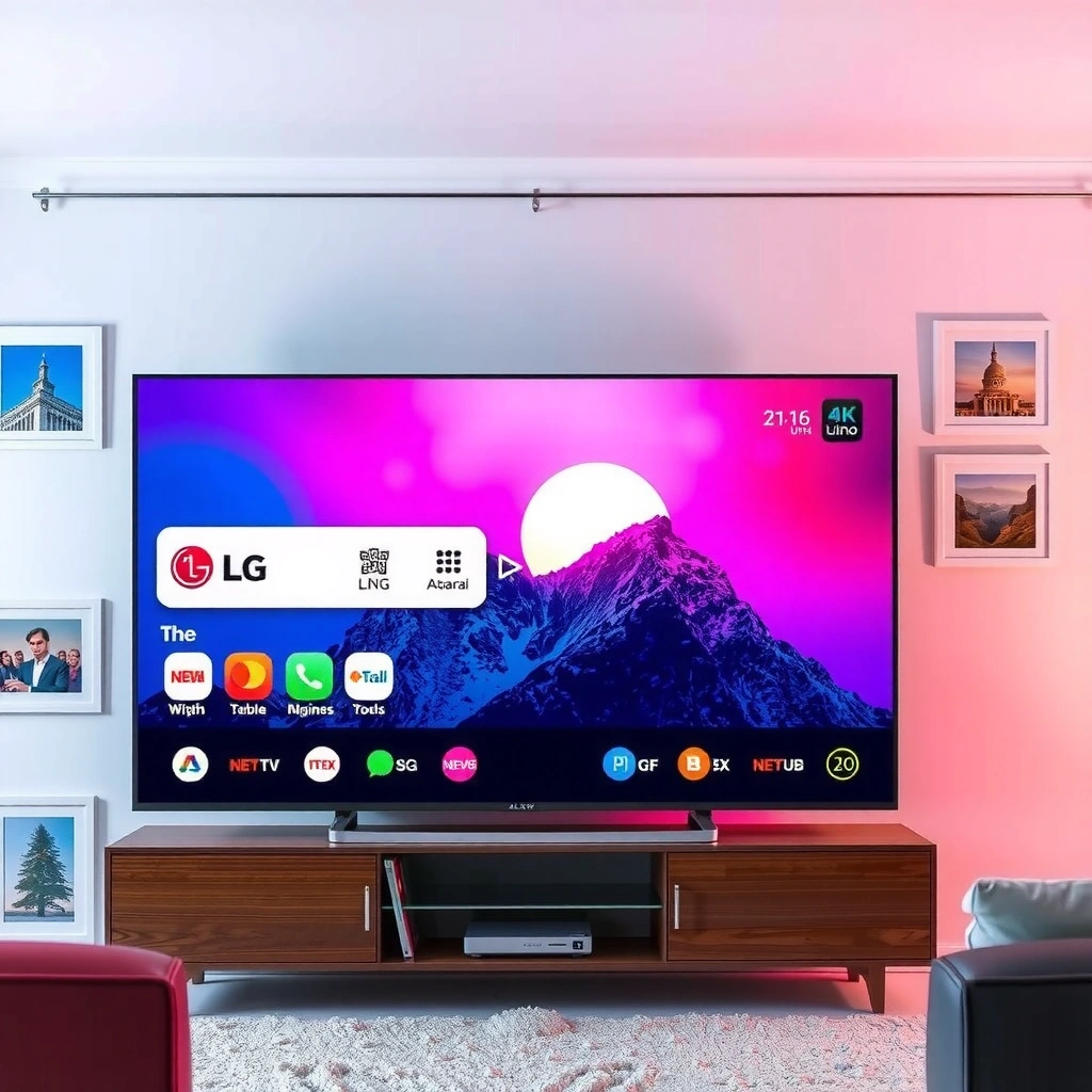 Screenshot of LG Content Store showcasing available apps for LG Smart TV.