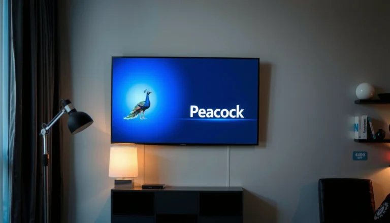 Step-by-step guide on how to load Peacock streaming service on a Smart TV.