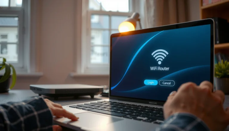 Step-by-step guide on how to log into a router with visual instructions.