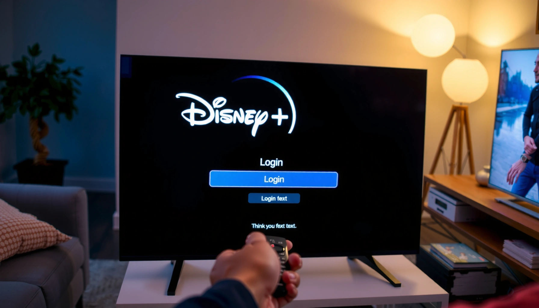 Step-by-step guide on how to login to Disney Plus on a Smart TV.