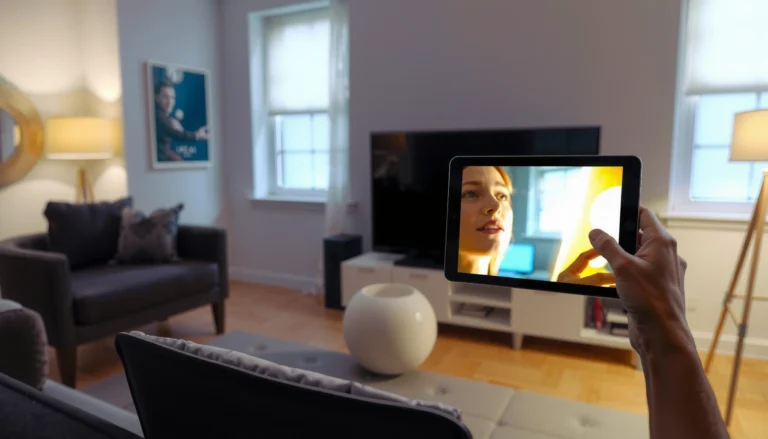 Step-by-step guide on how to mirror an iPad screen to a Smart TV.