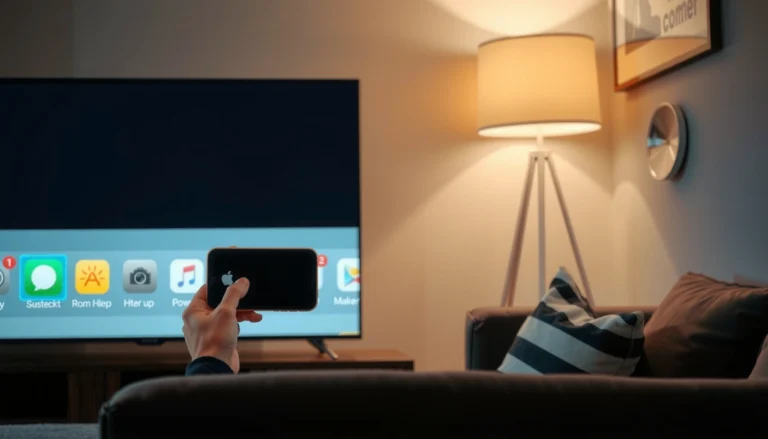 Step-by-step guide on mirroring an iPhone to a smart TV for seamless streaming.