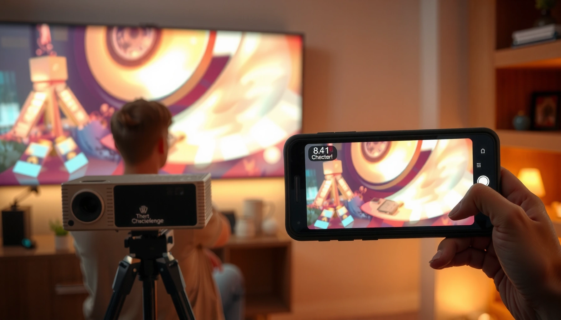 Step-by-step guide on how to mirror your phone to a projector for presentations or media sharing.