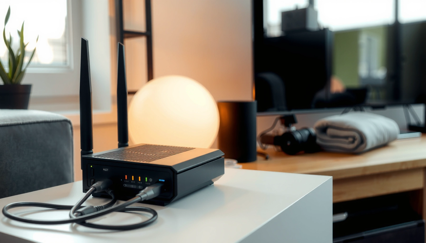 Infographic explaining the difference between a modem and a router for home internet setup.