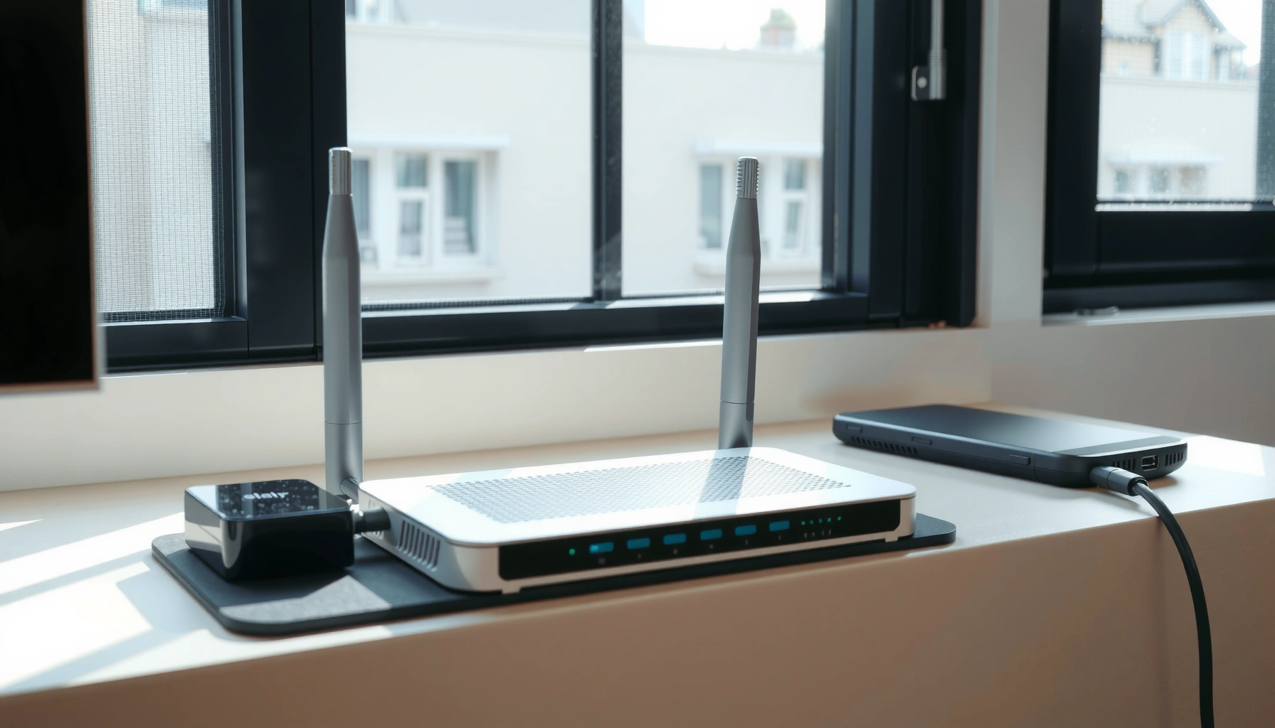 Illustration explaining the difference between a modem and a router for home internet setup.
