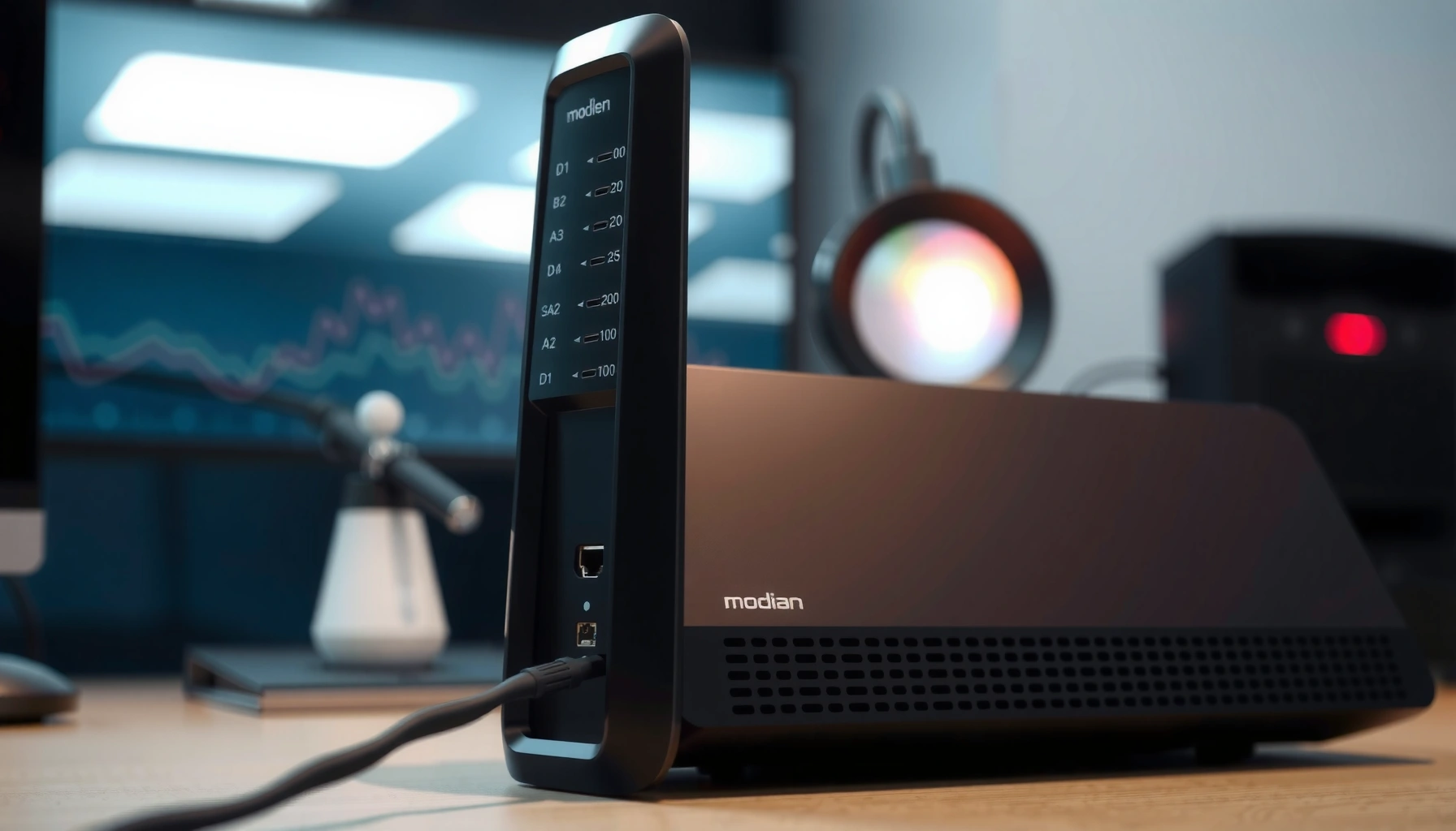Image showing various modem types and key features to identify them.