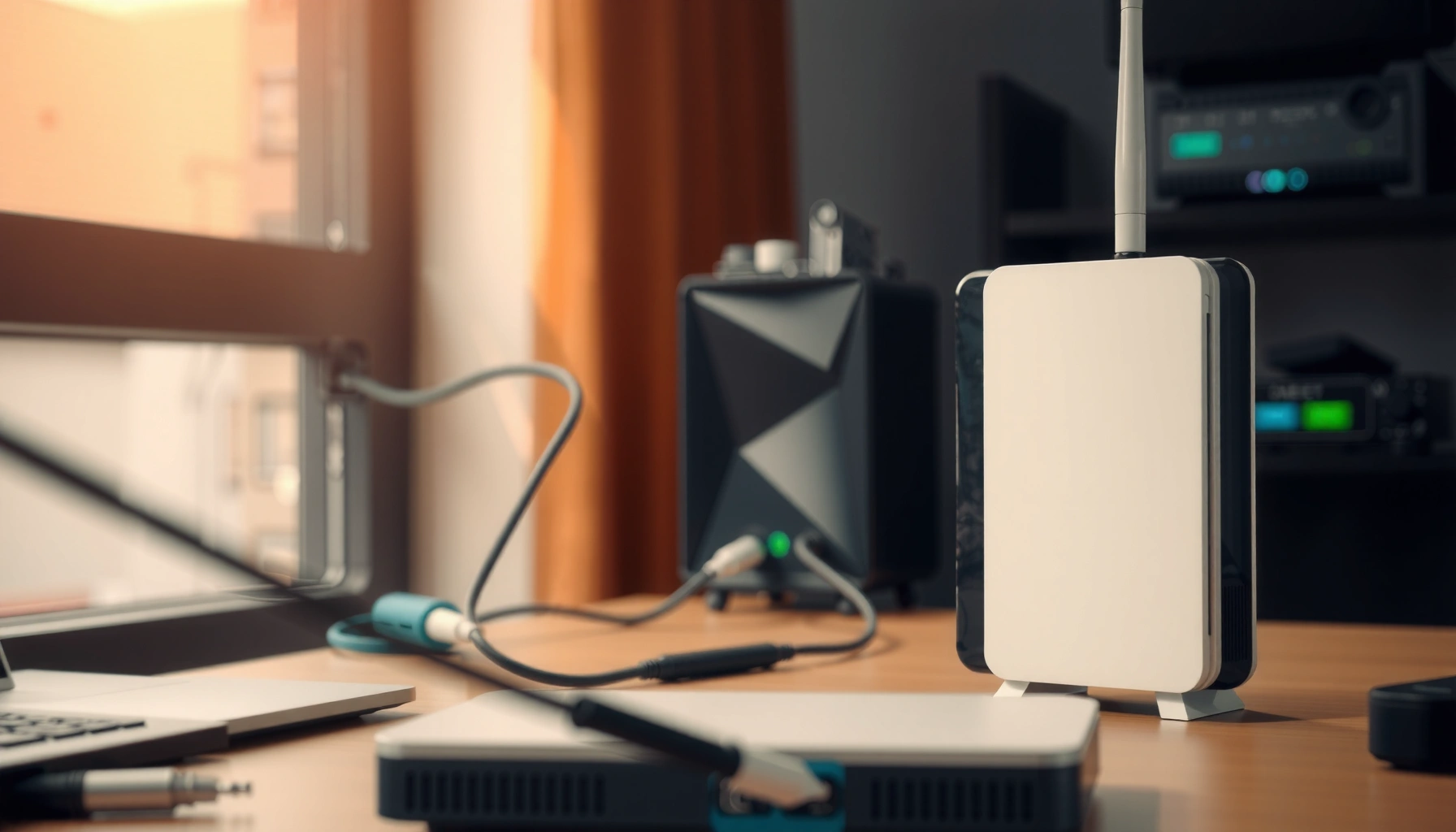 Illustration comparing a modem and a router, highlighting their differences and functions.