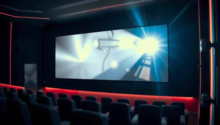 An overview of modern movie projection technology used in theaters today.