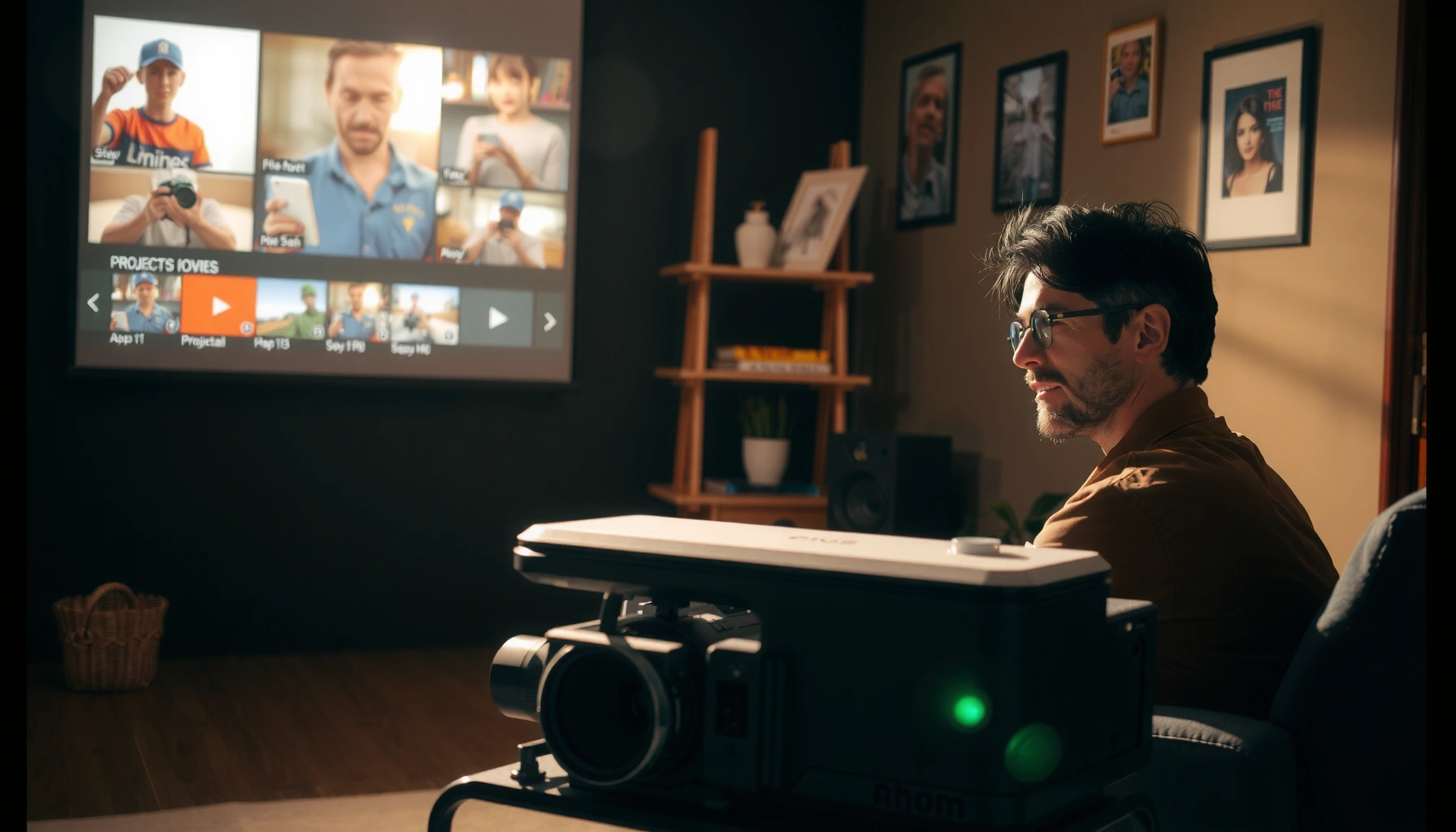 Step-by-step setup instructions for using a movie projector effectively.