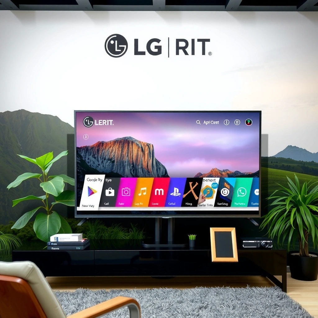 User interface of the LG Content Store on an LG Smart TV for downloading apps