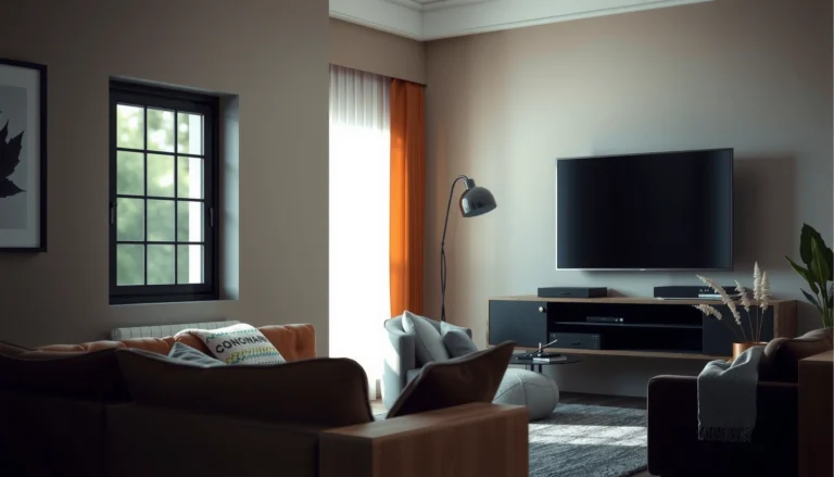 A diagram illustrating the ideal TV viewing distance for comfort based on screen size.