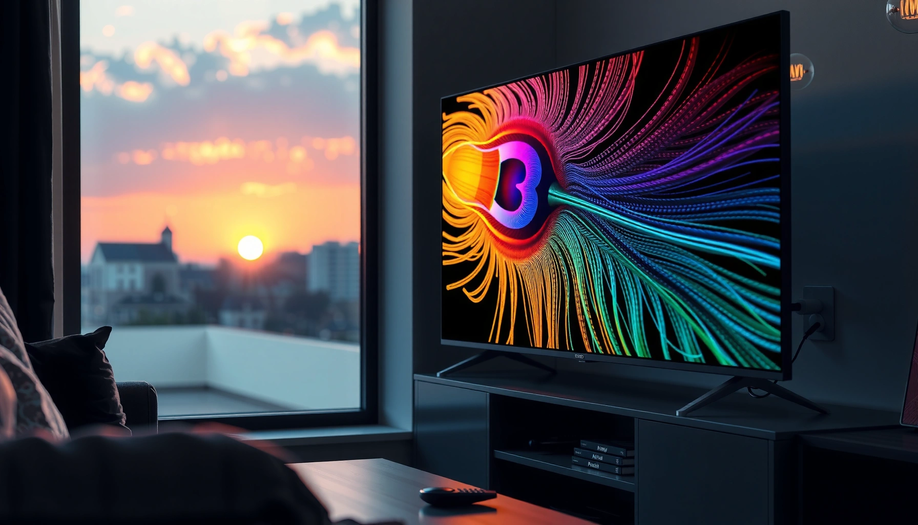 Peacock streaming service interface displayed on a smart TV, exploring its free options.