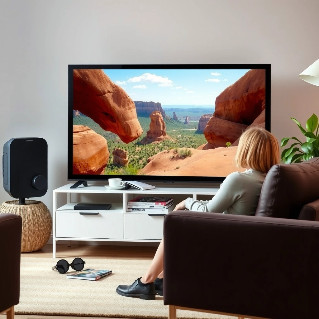 An infographic highlighting key display specs and picture quality features for 32 inch smart TVs.