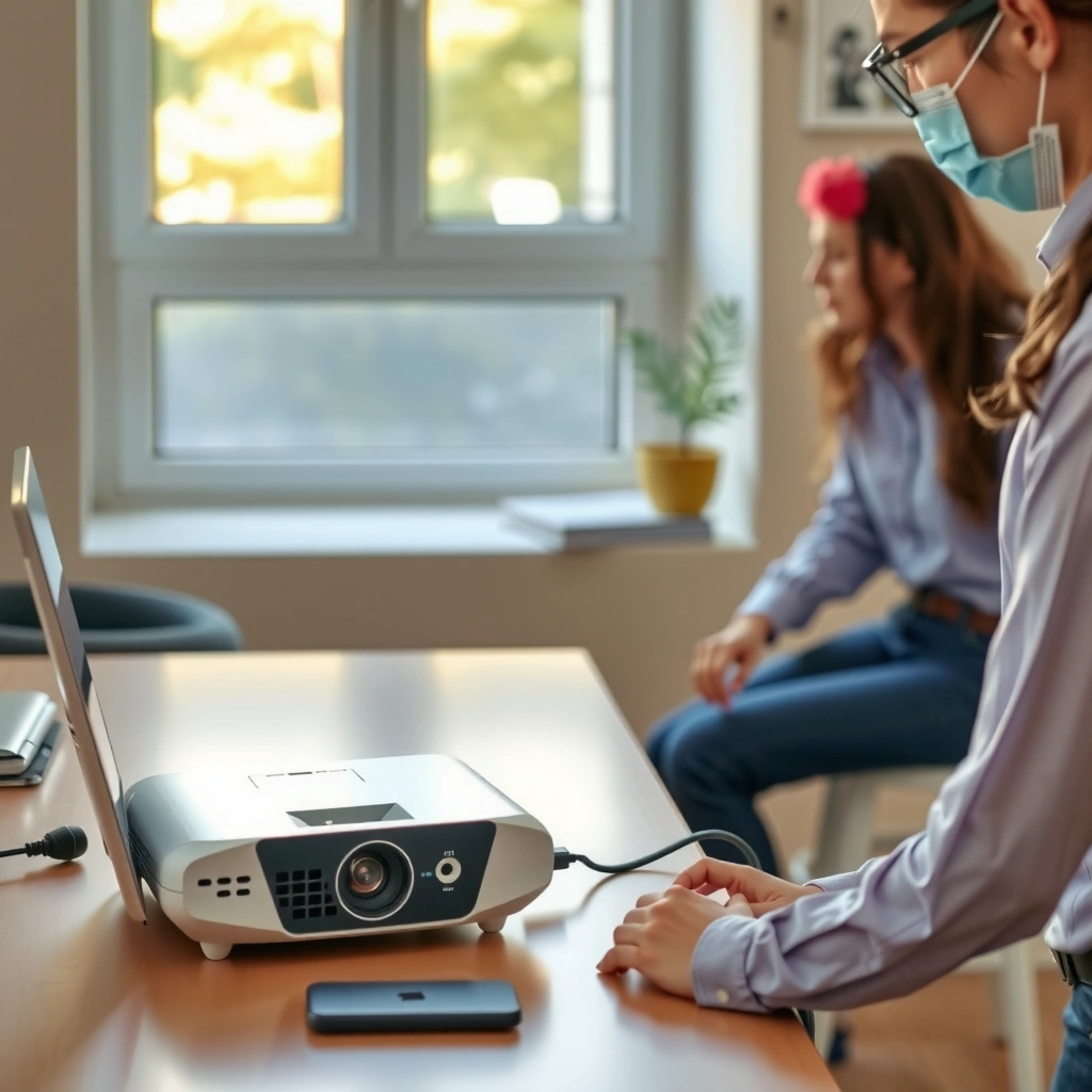 Ports and Cables - how do you connect laptop to projector