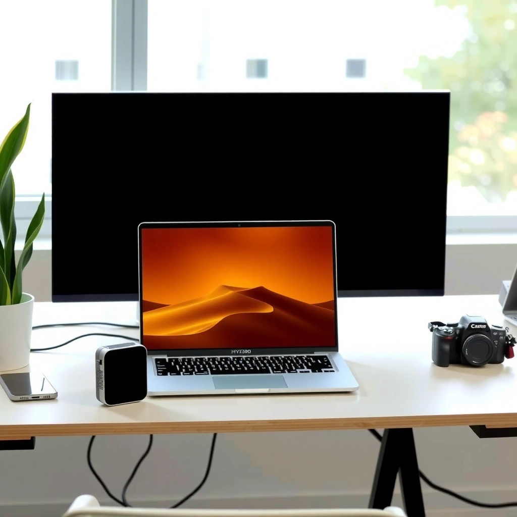 Ports and Cables - how to connect laptop to hy300 projector