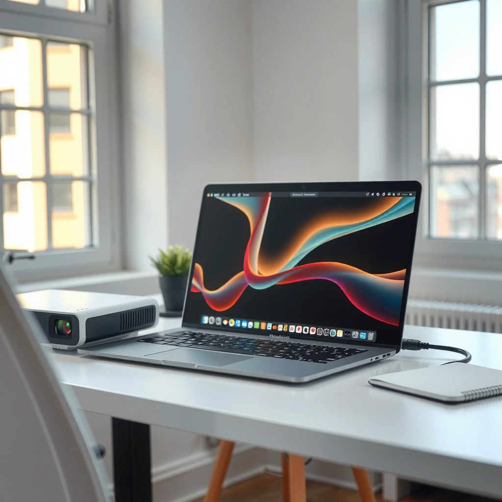 Ports and Cables - how to connect the projector to laptop