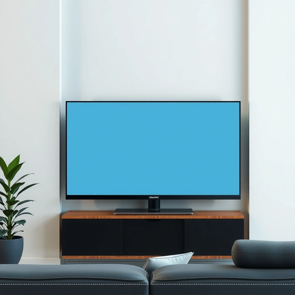 Illustration of a Samsung Smart TV showing the power reset process for troubleshooting.