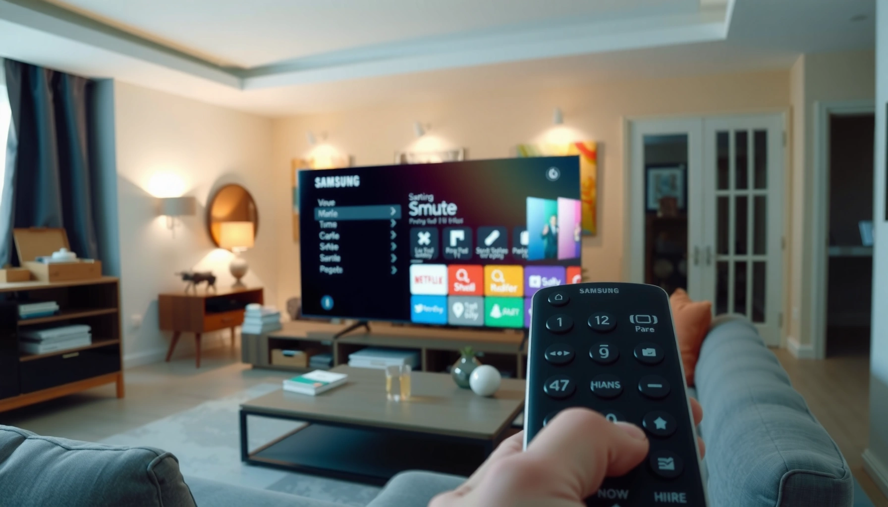 Step-by-step guide on programming Samsung Smart TV remote for easy setup.