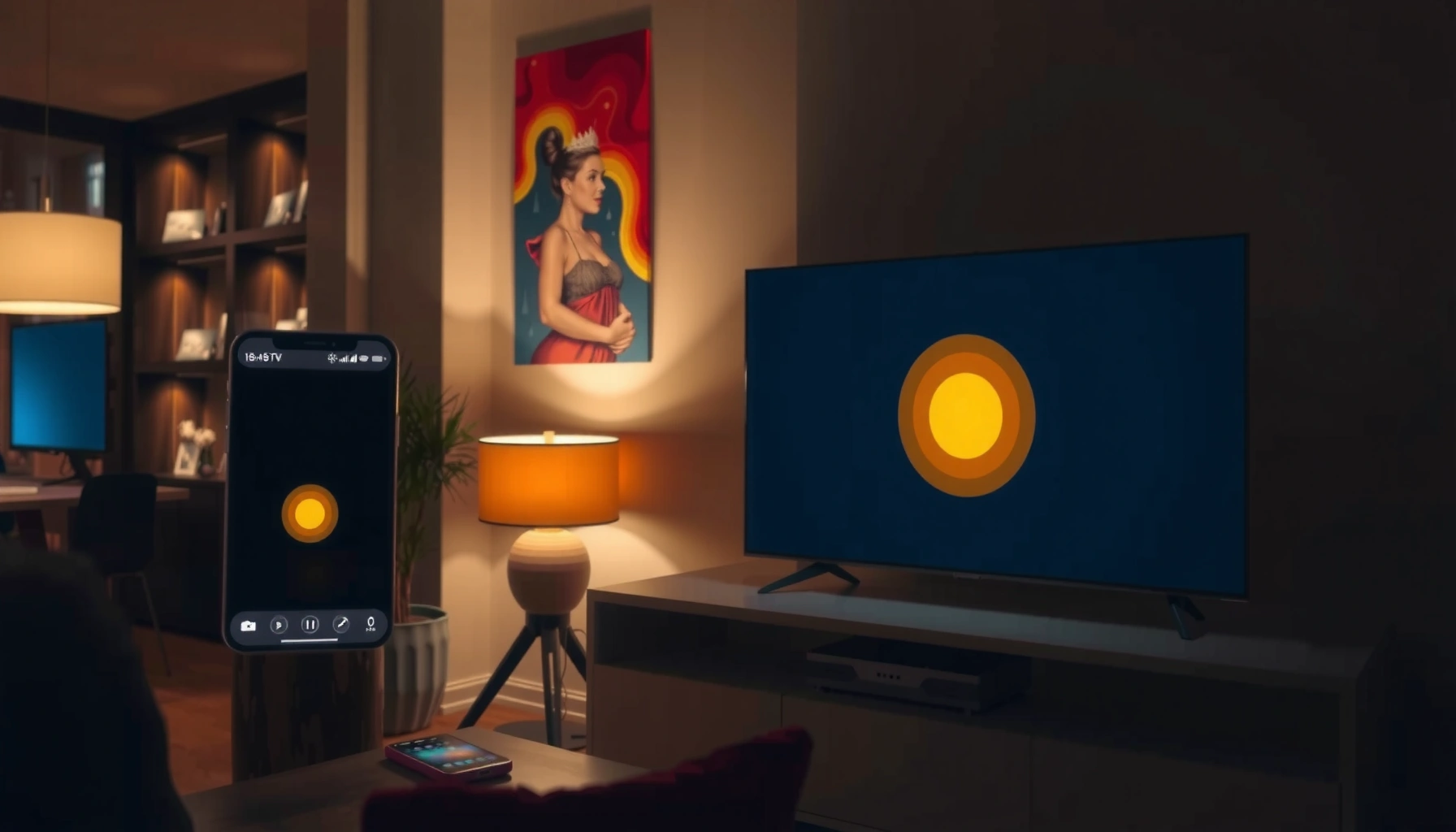 Step-by-step guide on how to project an iPhone screen to a TV.
