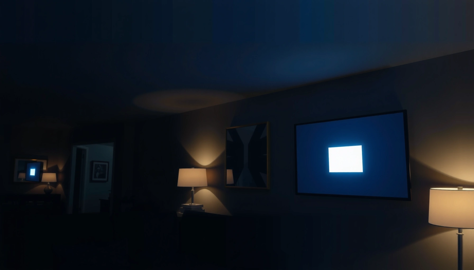 A smartphone displaying its screen projected onto a wall, illustrating how to project phone screens.