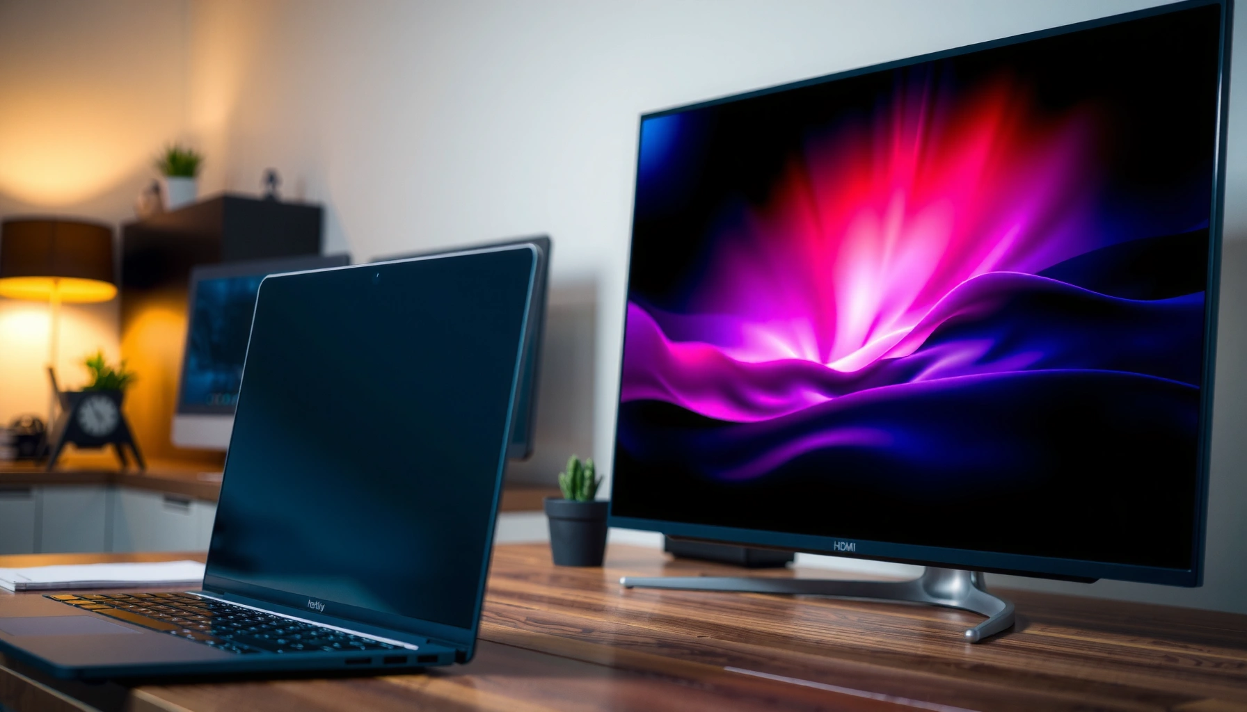 Step-by-step guide on how to project a laptop screen to an external display.