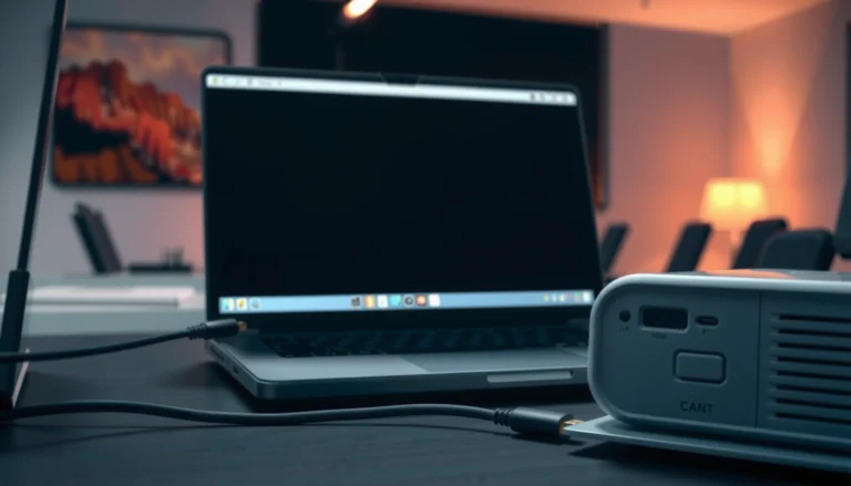 Troubleshooting steps for connecting a projector, showcasing common issues and solutions.