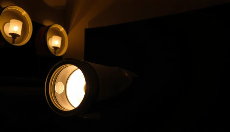 A close-up of a projector lamp, illustrating signs of wear and tear for replacement guidance.