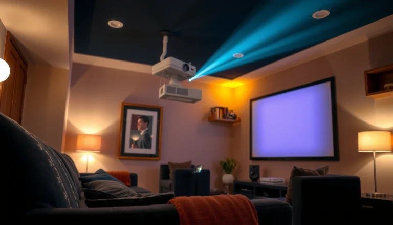 Image illustrating projector placement options for optimal viewing without centering