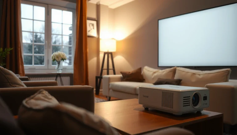 Image illustrating key tips for positioning a projector, including centering and optimal placement.