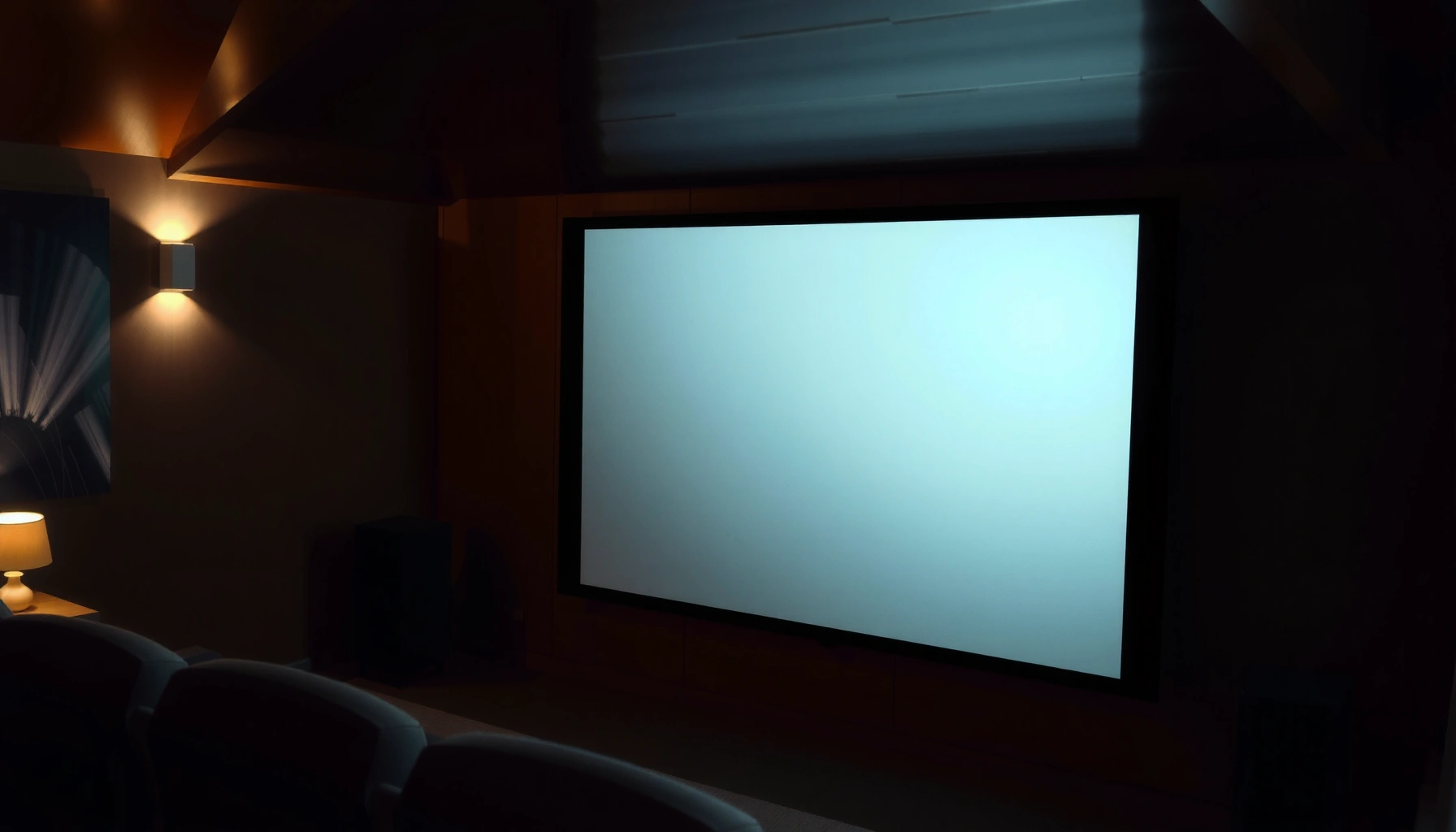Exploring whether a projector screen must be white for optimal viewing.