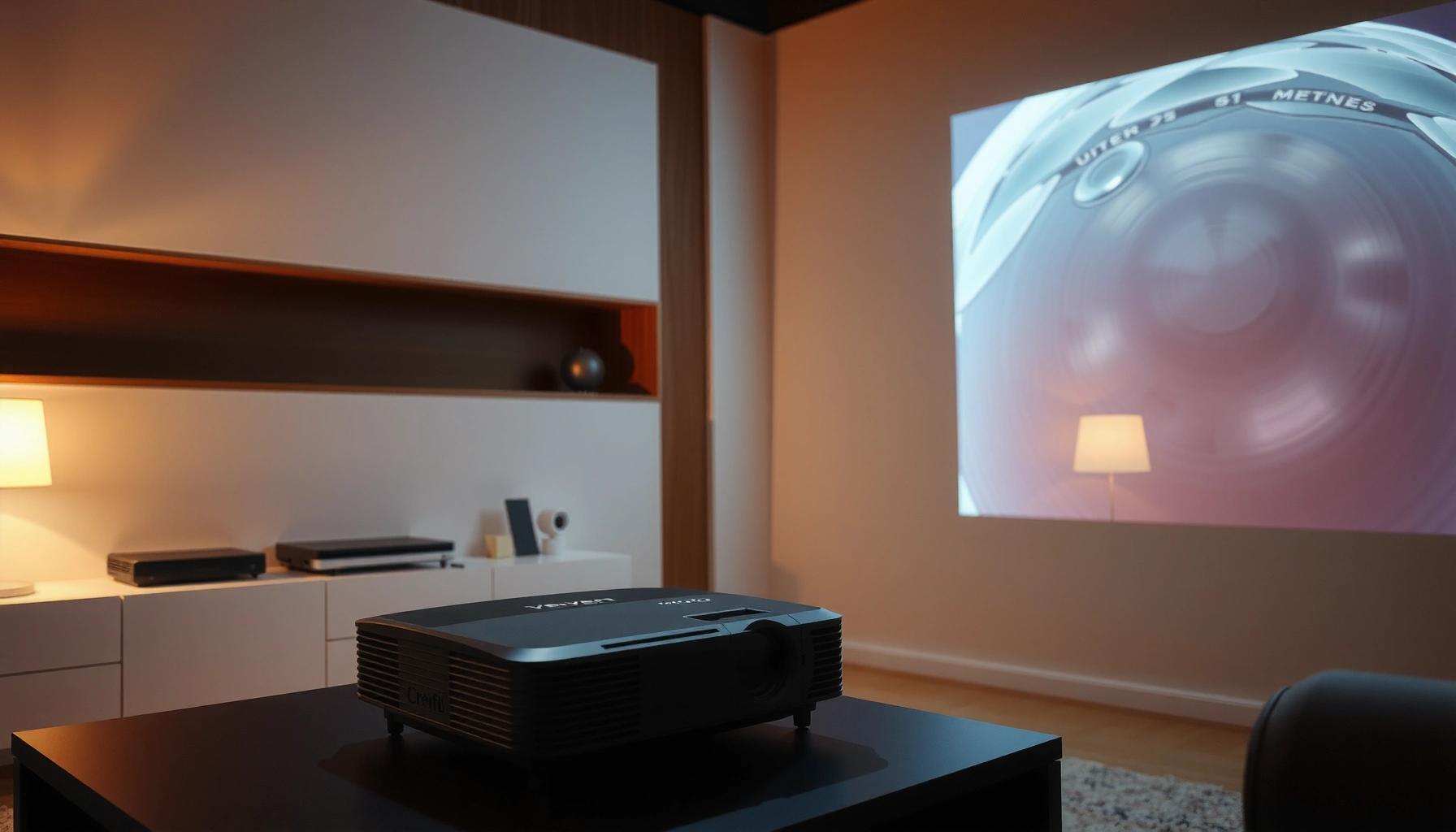 Image illustrating key setup tips for projectors, emphasizing the importance of alignment.