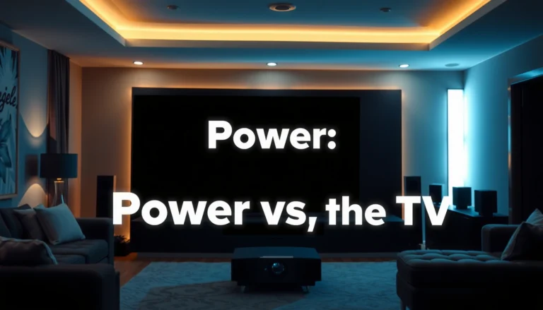 Comparison of power usage between a projector and a TV in a home entertainment setup.