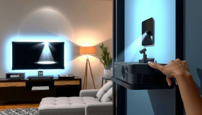 Comparison of projector and TV lifespan in a home entertainment setup.