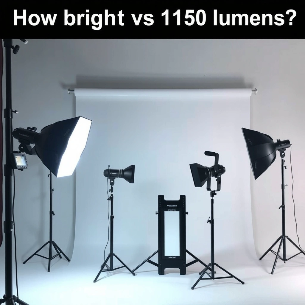 Comparison of light brightness showing how 1150 lumens feels in everyday settings