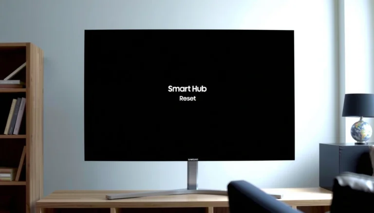 Step-by-step guide on how to reset Smart Hub on a Samsung TV for troubleshooting and performance improvement.