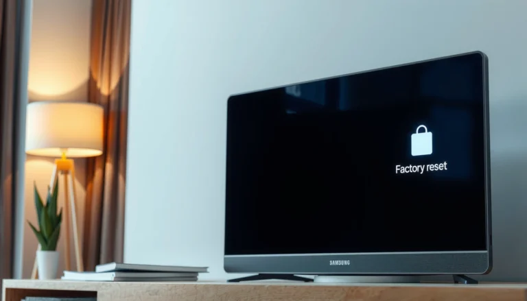 Step-by-step guide on restoring factory settings on a Samsung Smart TV