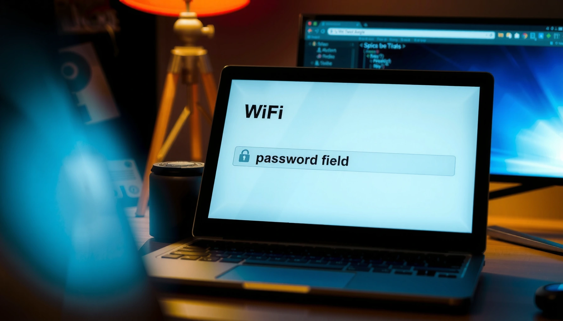 Laptop screen displaying methods to retrieve WiFi password easily.