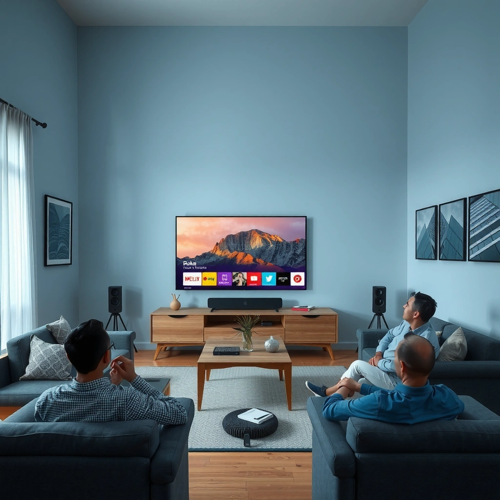 Roku TV interface showcasing simple and reliable streaming options for users.