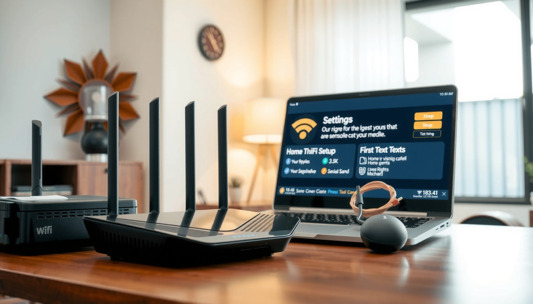 Step-by-step setup for configuring a router and modem for optimal internet performance.