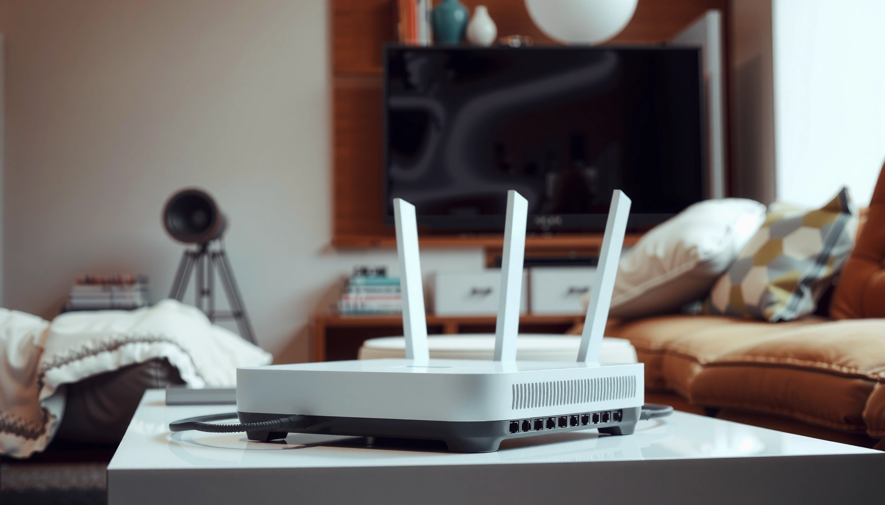 Illustration of a router showing its key functions and uses in networking.