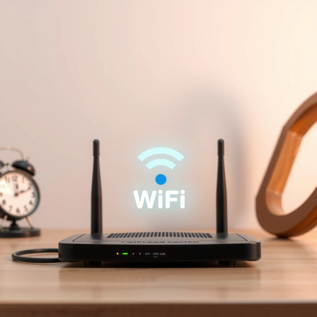 Close-up of a router label showing WiFi password and network details for easy access