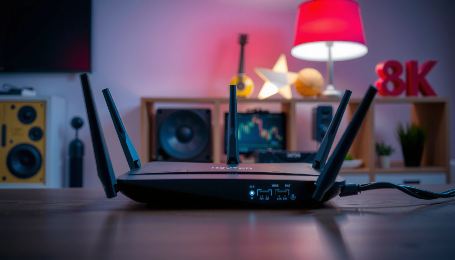 Illustration showing the lifespan and signs of a router's longevity and performance.