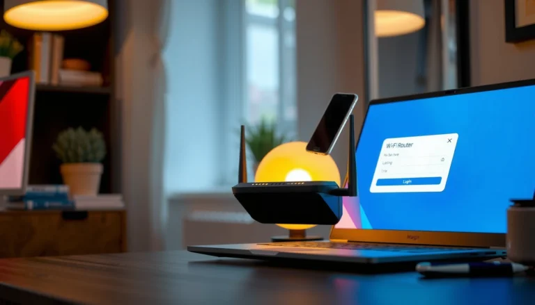 Step-by-step guide for logging into a router's admin panel.