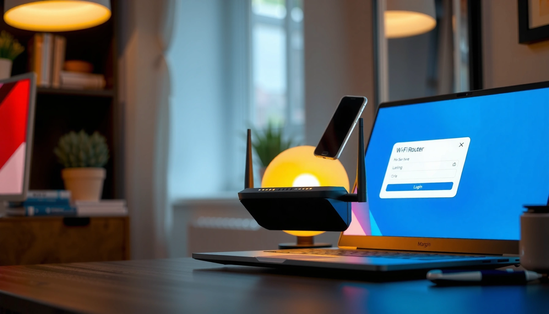 Step-by-step guide for logging into a router's admin panel.