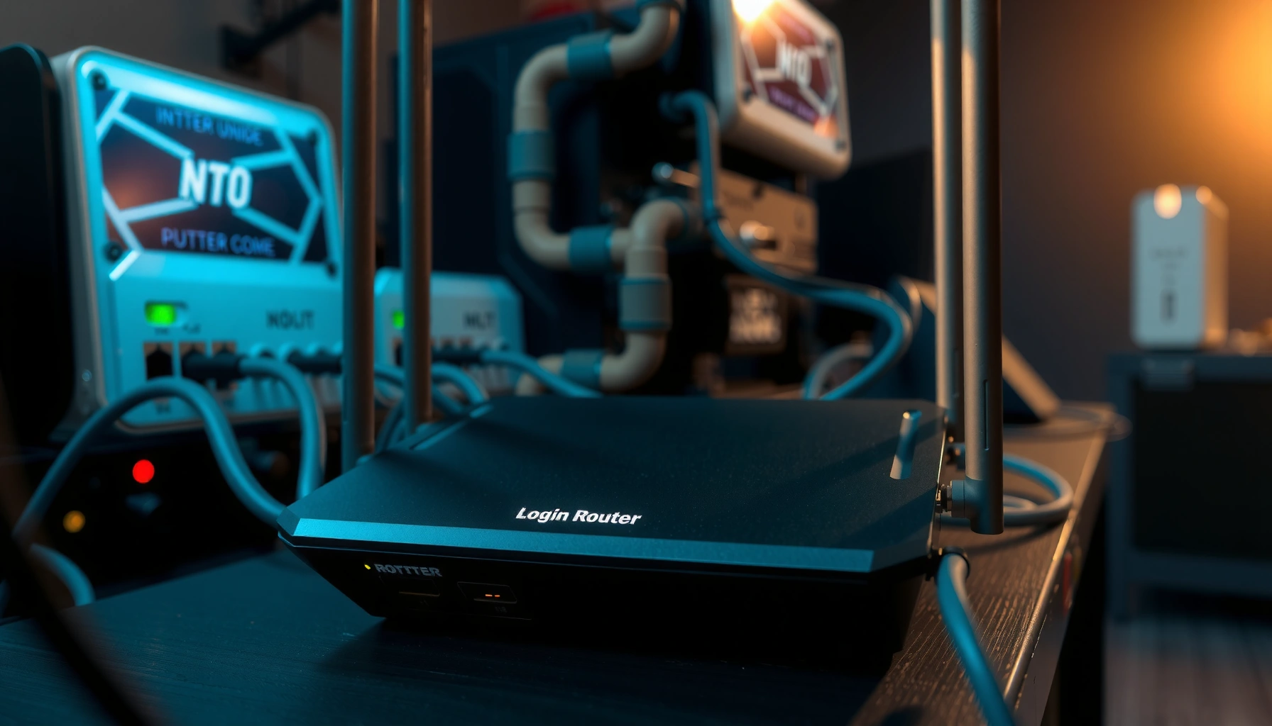 Step-by-step guide on how to login into a router for network access.