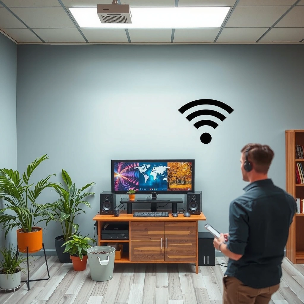 A diagram showing optimal router placement for stronger WiFi coverage in a home.