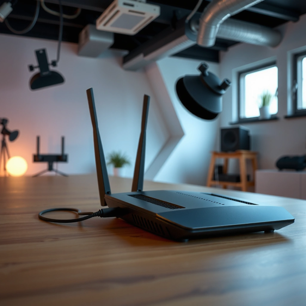 Items needed for router setup including modem, cables, and power adapter.