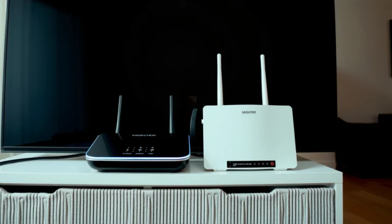 Illustration comparing a router and modem, highlighting key differences between the two devices.